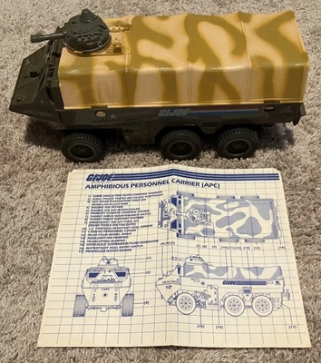 Vintage GI Joe APC Amphibious Personnel Carrier vehicle Complete 1983 Hasbro  - Image 1 of 4