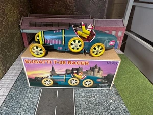 Tin Plate BUGATTI Racing Car, Working with Key - Picture 1 of 9