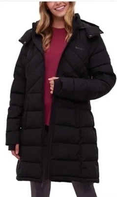 NEW Bench  Women's M Removable Hooded Puffer Coat Weatherproof Black Full Zip - Image 1 of 4