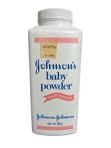 Vtg Johnsons Baby Powder Embossed Bottle 9oz FULL USA Silky Soft Nostalgic Scent - Picture 1 of 3