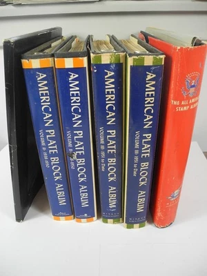 US, accumulation of mostly Mint Plate Blocks of Stamps & Singles hinged in 5 Min - Image 1 of 4