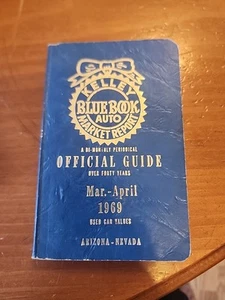 Kelly Blue Book Used Car Guide March-April 1969 AZ NV - Imagen 1 de 9