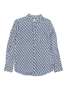 J.Crew Boys Blue Long Sleeve Button-Down Shirt 8 - Picture 1 of 2