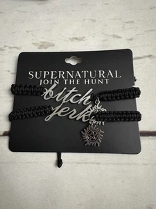Supernatural Jerk and Bitch Kordel Armband Set von Bioworld Neu - Bild 1 von 3