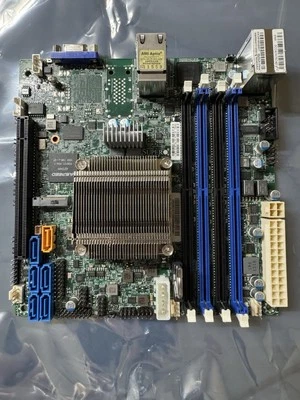 Used/ Tested Supermicro X10SDV-F Motherboard W/ Heatsink And D-1541 CPU - Image 1 of 3