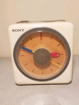 vtg SONY ICF-A10W DREAM MACHINE Radio ANALOG ALARM CLOCK WORKS PERFECTLY! - Image 1 of 4