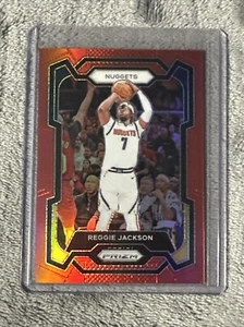 Reggie Jackson #'d 084/299, 2023-24 Prizm #235 Red Prizm, Denver Nuggets - Picture 1 of 3