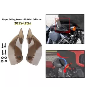 Deflector de viento ancho de humo para Harley Touring Road Glide CVO Ultra FLTRUSE 15-up - Imagen 1 de 12