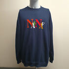 NAF NAF Mens Sweatshirt-Jumper Size L Navy Good condition