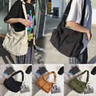 Womens Girl Canvas Messenger Bag Large Capacity Shoulder Bag Cross-body Bag