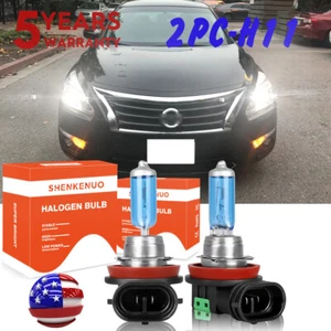 For 2007-2018 Nissan Altima Combo H11 Halogen LED Headlight High Low bulbs 2PC - Picture 1 of 12
