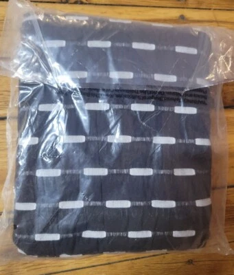 Project 62 Fabric Shower Curtain Black/Gray Woven Dash Textures Striped 72"x72" - Image 1 of 2