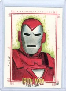 IRON MAN 2008 RITTENHOUSE IRON MAN MOVIE FULL COLOR SKETCH CARD by STEVEN MILLER - Picture 1 of 2