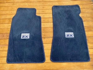 For Datsun ZX Velour Floor mat mats carpet Blue set of 2 Seater 1979-83 - Picture 1 of 4
