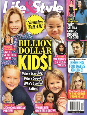 LIFE & STYLE Magazine Oct. 18 2021 Billion Dollar Kids Princess Charlotte Stormi - Image 1 of 2