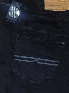 NEW Buffalo MAX-X Super Skinny Leg Men's Black Stretch Jeans Sz. 34x32 36x32 - Picture 1 of 23