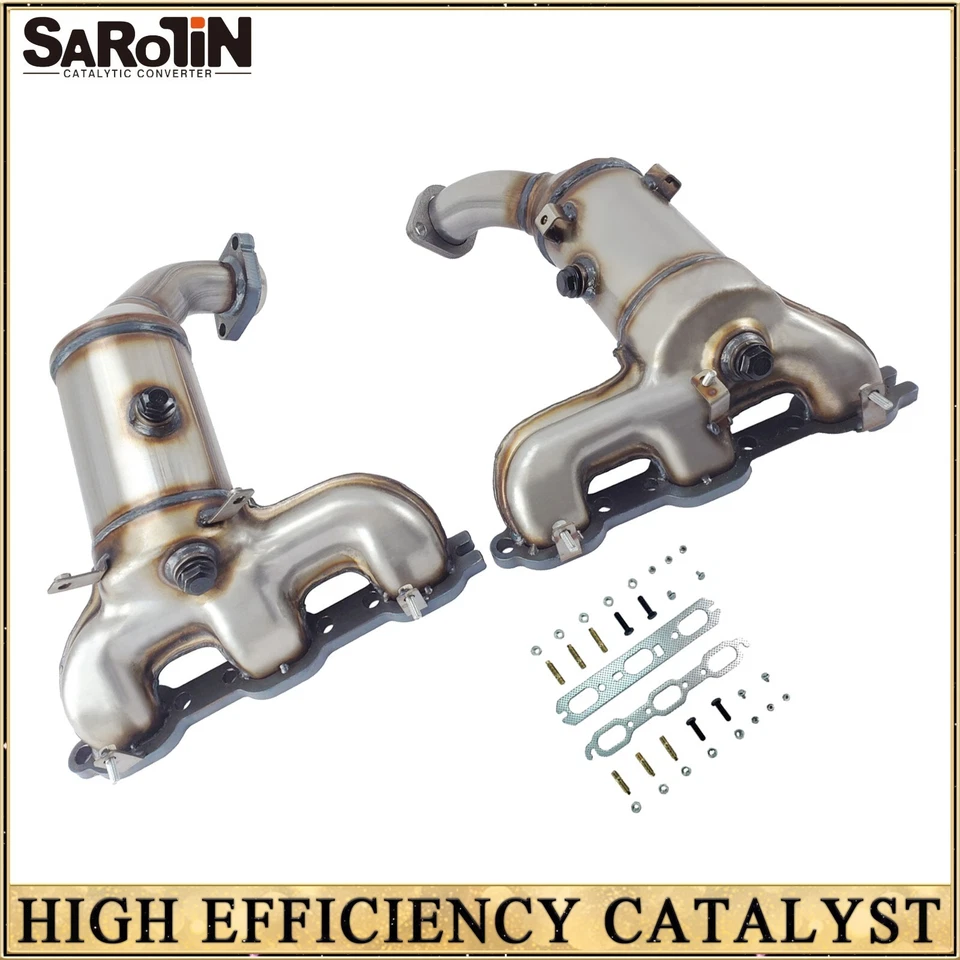 Front&Rear Catalytic Converter Set For 2007-2008 Chrysler Pacifica 4.0L Foto 1 de 4