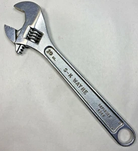Vintage S-K Wayne (Defiance, Ohio) 10" Adjustable Crescent Wrench USA Tool Nice - Picture 1 of 12