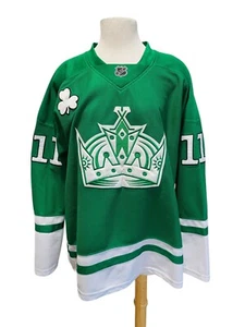 Los Angeles Kings Jersey 50 Green St Patricks Day NHL Reebok Kopitar #11 - Picture 1 of 8