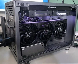 ITX PC, RTX 5060Ti, 32GB DDR5 RAM, AMD Ryzen 5, 1 TB M.2 SSD, Win. 11 Home - Picture 1 of 19