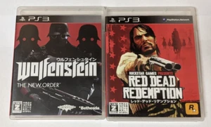 Sony PlayStation 3 Japanese Lot of 2 - Wolfenstein & Red Dead - CPcx48 - Picture 1 of 4
