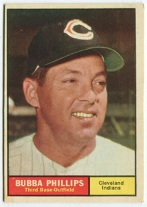 1961 Topps #101 Bubba Phillips Cleveland Indians - Foto 1 di 2