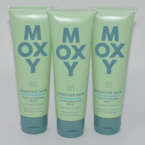 3 BATH & BODY WORKS MOXY PIEL SENSIBLE LIMPIEZA FACIAL LECHE PEPINO EXTRACTO 4OZ - Imagen 1 de 5
