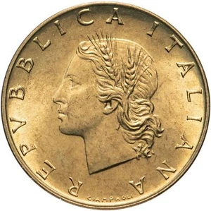 Italy Coin 200 Lire | Libertine | Gear | 1977 - 2001 - Picture 1 of 12