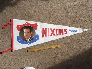 ORIGINAL Nixon's The One BANNANT político década 1970... presidente Richard 1972 - Imagen 1 de 3