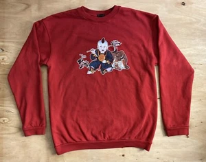 CLOT Apparel Crewneck Sweatshirt Large Ox Cherry Blossom Red Designer Streetwear - Picture 1 of 7