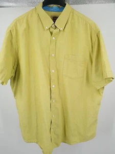 The Foundry Supply Co. Button-Down Shirt Men's 2XL Short Sleeve Green - Picture 1 of 6