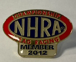 2012 NHRA Championship Drag Racing Member Hat / Lapel Pin - Picture 1 of 2