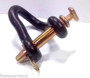(1) Horquilla/grillete trenzado de 1" x 5" - 25.000 libras WLL - Doble HH Mfg. 24028 - Imagen 1 de 3