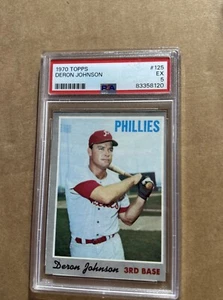 1970 Topps #125 Deron Johnson *PSA 5 Very Good- Excellent * Cert.#83358120 - Picture 1 of 2