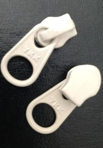 Reverse Zipper Slide Pull WEISS versteckter Zug Packung mit fünf YKK Home Decor Handwerk - Bild 1 von 2