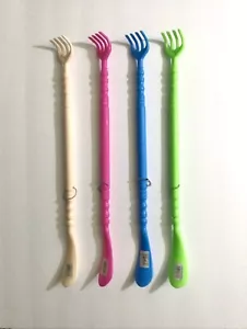 2 PIEZAS 18.5” COLORIDO PLÁSTICO TRASERO SCTRACHER CON CUERNO DE ZAPATO 4 COLORES - Imagen 1 de 2