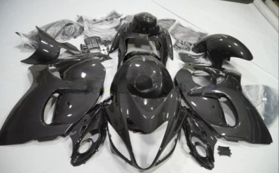 Black Carbon Fiber Full Fairing Kit +Tank for Suzuki Hayabusa GSX1300R 2008-2020 Foto 1 de 4