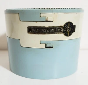 Vtg Mid Century Lady Remington Rand Electric Shaver w/Round Carrying Case WORKS! - Picture 1 of 10