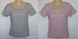 Womens AEROPOSTALE Striped Bodycon Tee T-Shirt NWT #1235-1 - Picture 1 of 6