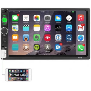 7" Double 2 DIN Car Radio Stereo Bluetooth FM USB TF AUX IOS/Android MP5 Player - Picture 1 of 21