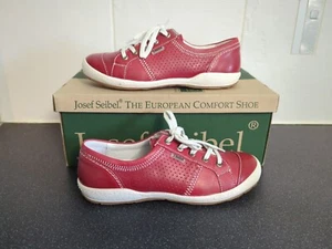 Josef Seibel Womens Red Casual Flats UK 3 - Picture 1 of 9