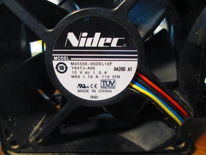 Nidec BETA V TA350DC 90mm Dell PowerEdge 2900 Server Case Cooling Fan 12V - Picture 1 of 4
