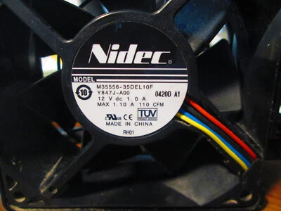 Nidec BETA V TA350DC 90mm Dell PowerEdge 2900 Server Case Cooling Fan 12V - Image 1 of 4