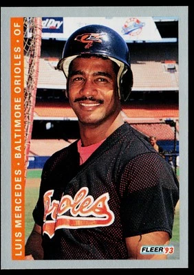 1993 Fleer #547 Luis Mercedes Baltimore Orioles - Image 1 of 2