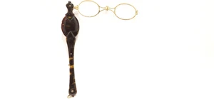 Lorgnette Antike Damen Klappbrille Im Original Schildpatt Behälter um 1920 - Bild 1 von 11