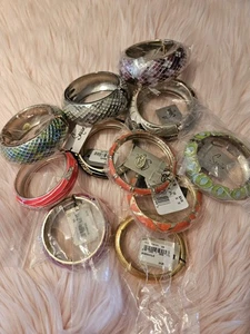 Brazalete Brazalete Lentejuelas Nordstrom Estrás Declaración Esmalte Lote de 10 AE - Imagen 1 de 15