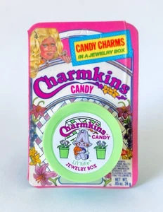 RARE Vintage 1983 Swell CHARMKINS CANDY JEWELRY BOX 6” GREEN Container LIL TULIP - Bild 1 von 5