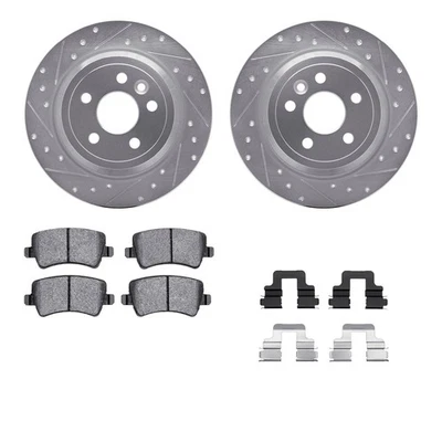 For Land Rover LR2 13-15 Brake Kit eLINE Series Drilled & Slotted Rear Brake Kit Foto 1 de 4
