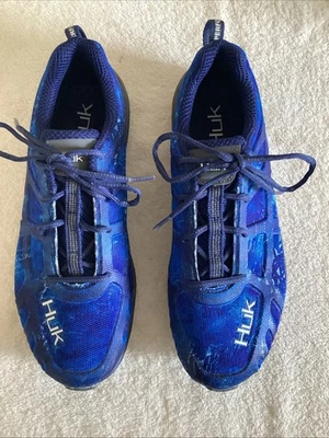 HUK Attack Men’s Size 10 Blue Camp Performance Fishing Water Shoes - Image 1 of 4