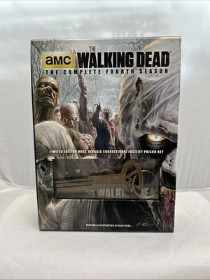 AMC The Walking Dead Season 4 Complete DVD Set Limited Edition Prison Key - Image 1 of 4